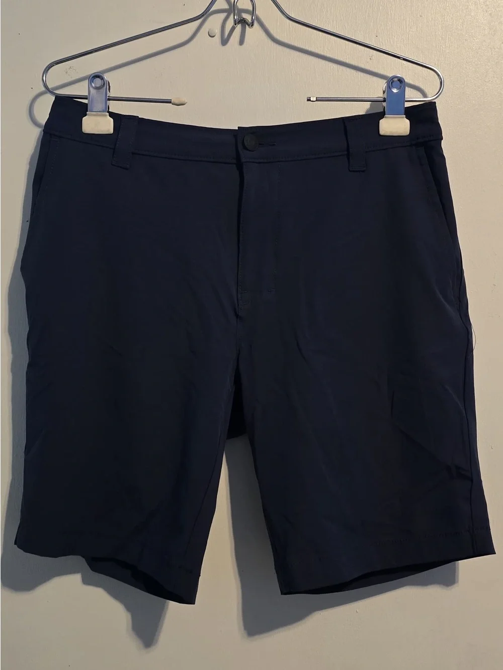 Banana Republic Men's Navy Flat-Front Shorts